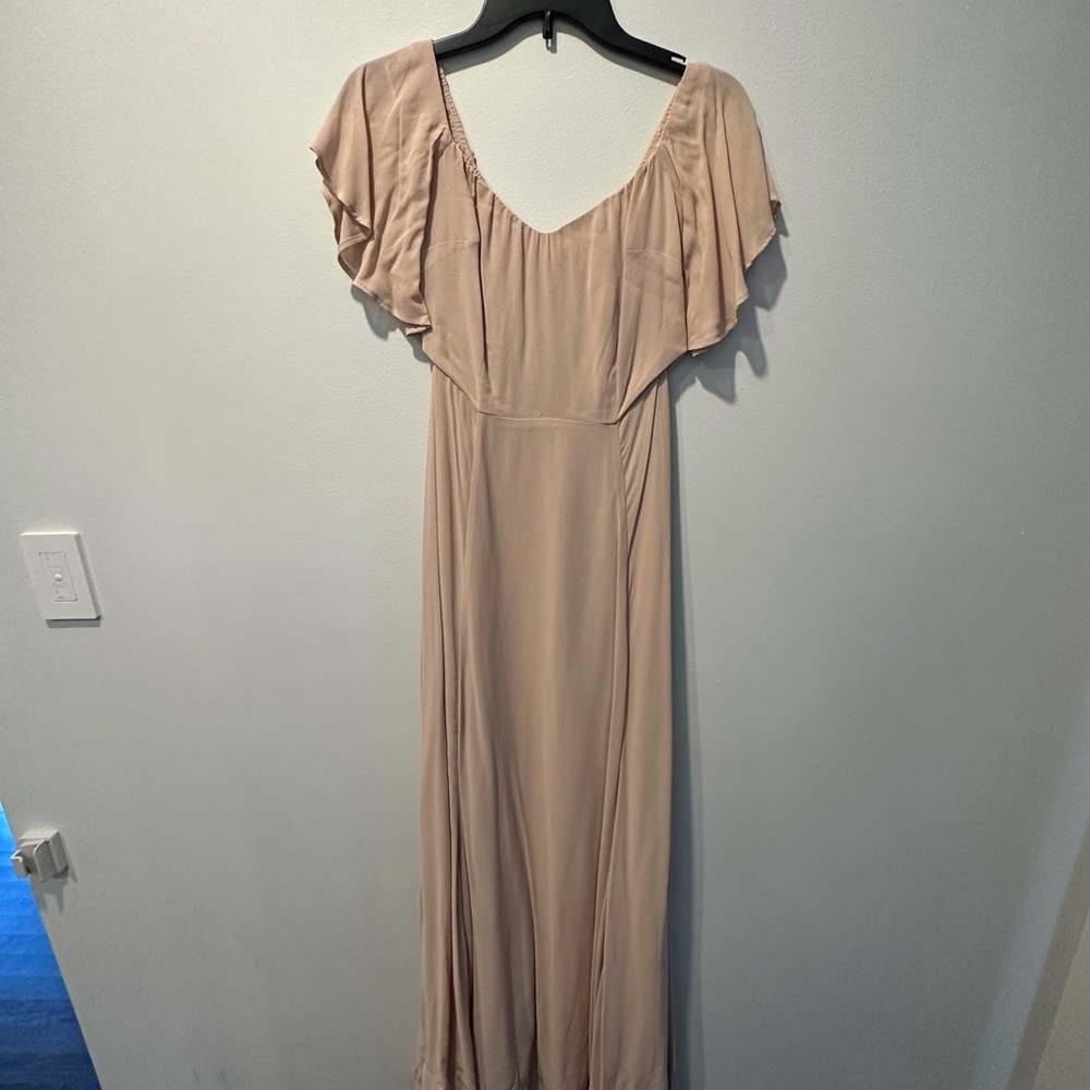 Reformation evening gown blush pink size 6